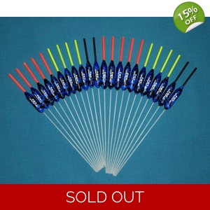 SRG100 Pack of 22 High Quality Pole Floats Power Pencil Fiberglass Stem